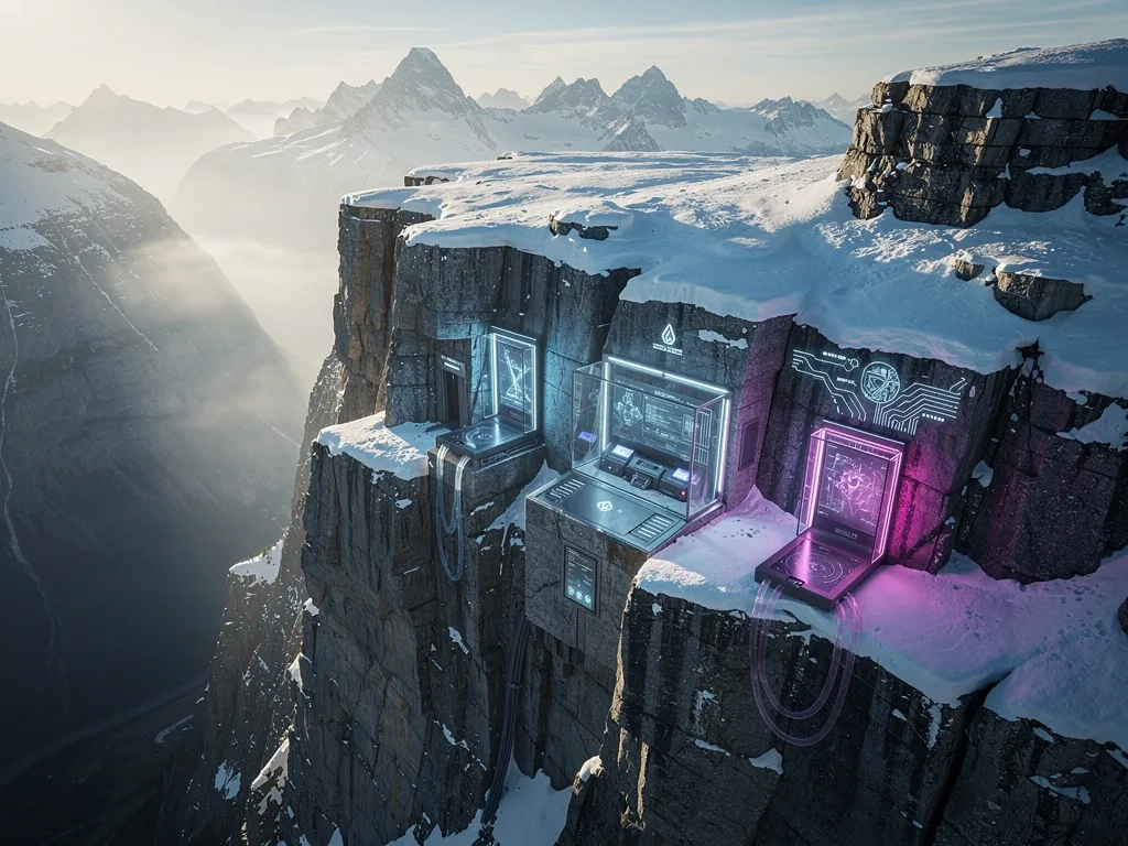 Alpine Gipfelstruktur